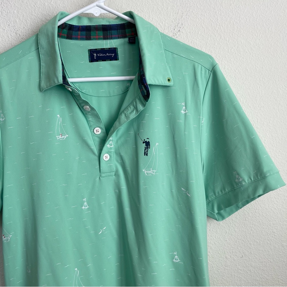 William Murray Sailboat Stretch Short Sleeve Polo Shirt